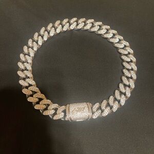 Silver Cuban Link Chain Necklace
